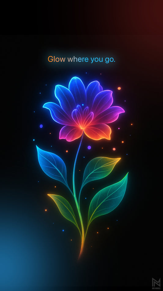 Glow where you are wallpaper